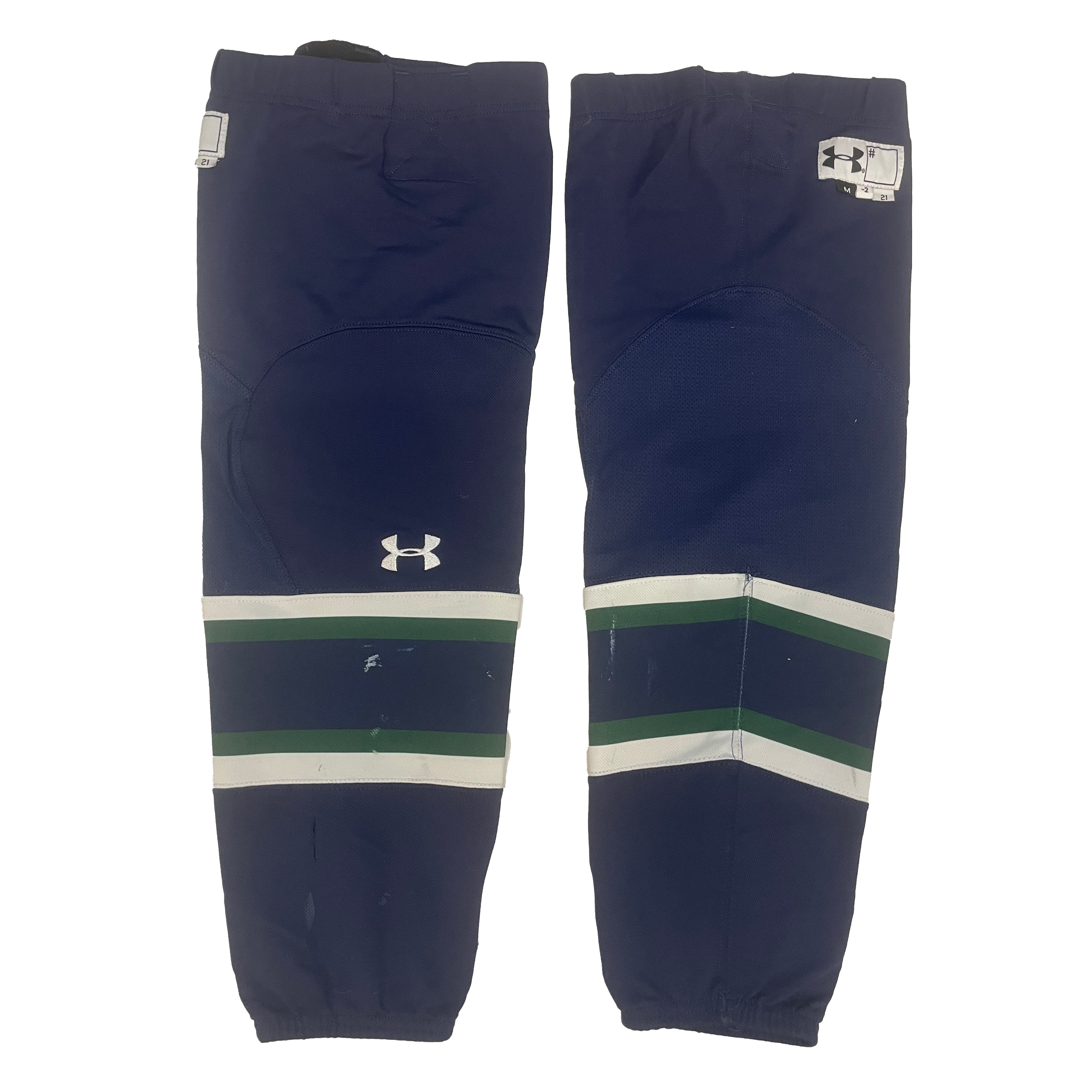 NCAA - Chaussettes Under Armour d'occasion (bleu marine/blanc/vert)
